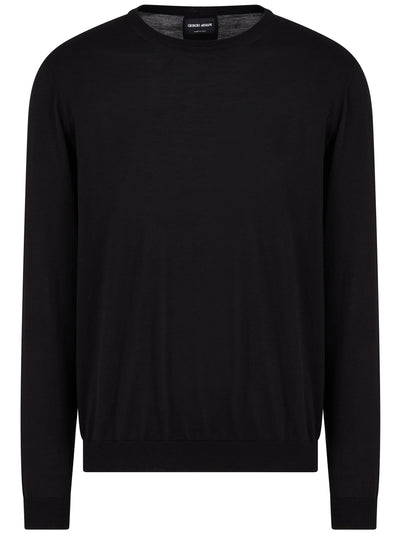 Giorgio Armani Black Silk Cotton Sweater
