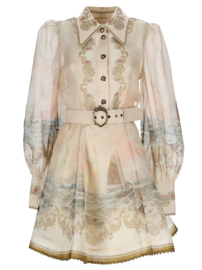 Zimmermann Rebellion Marine Mini Dress