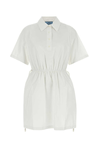 Prada White Elegance Meets Dresses